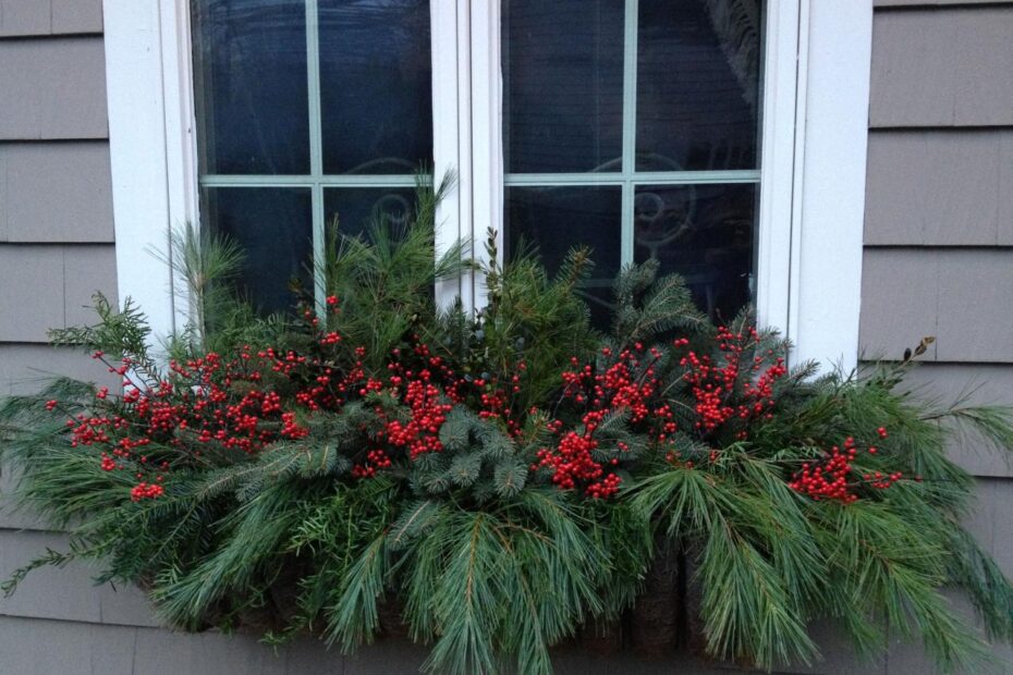 christmas decorating ideas for window boxes Pin von Angel Hilliard auf Window Boxes and Planters