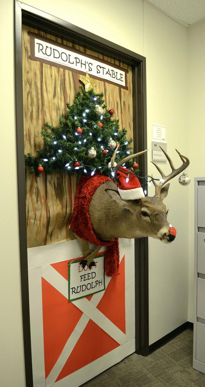 christmas indoor doorway decorations Rudolph Door decorations classroom christmas, Christmas door