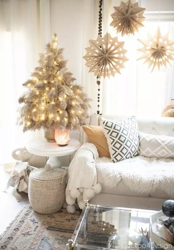 pampas grass christmas tree decor 26 Trendy Pampas Grass Christmas Decor Ideas Shelterness