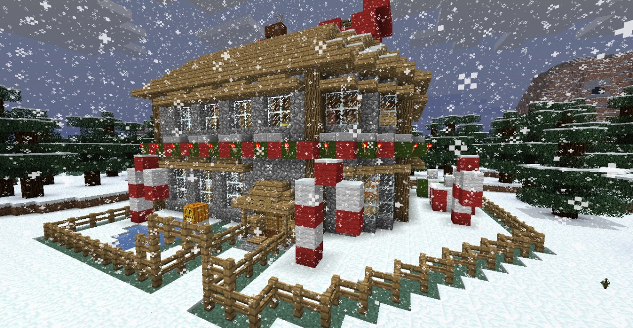 christmas decoration ideas minecraft Christmas Buildings Minecraft Project