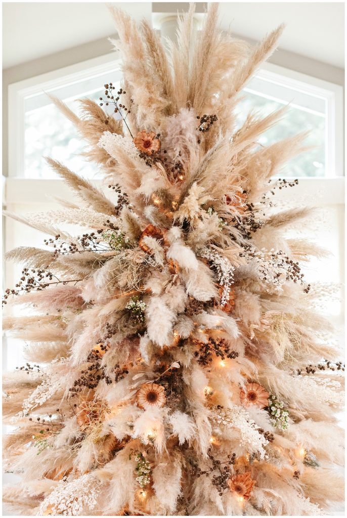 pampas grass christmas tree decor Bohemian Inspired Christmas and Pampas Grass Tree