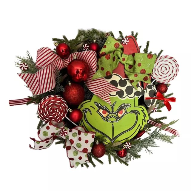 grinch christmas decor 2024 2024 CHRISTMAS GRINCH Wreath Seasonal Garland for Front Door Home