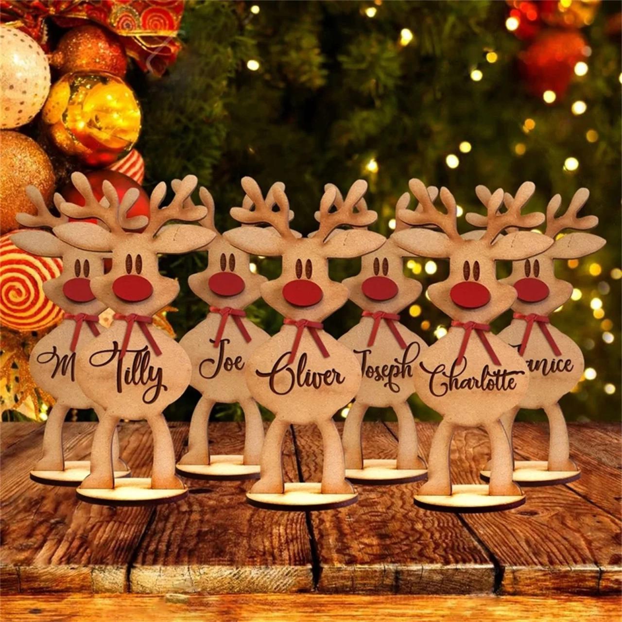 christmas decoration colours 2024 2024 Holiday Decor Trends Personalised Freestanding Deer Family