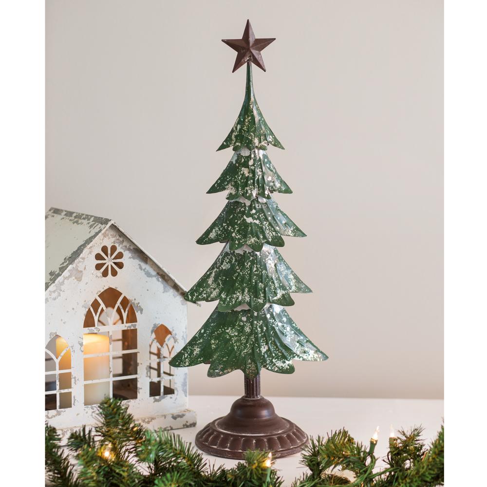 metal christmas tree decor Metal Christmas Tree with Star Metal christmas tree, Tabletop