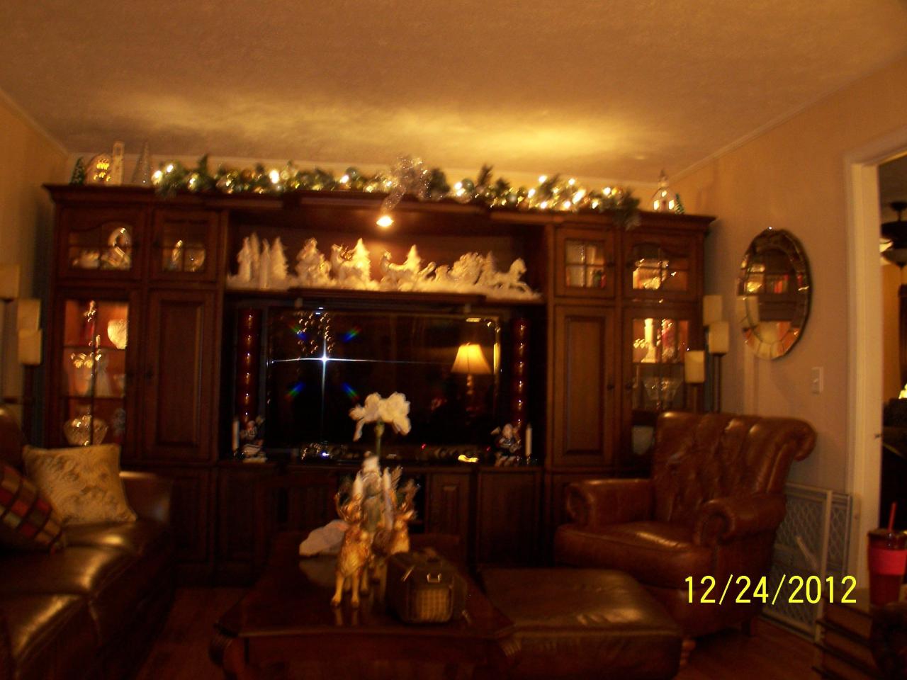 christmas decorating ideas for entertainment center entertainment center Christmas Decorating top of entertainment