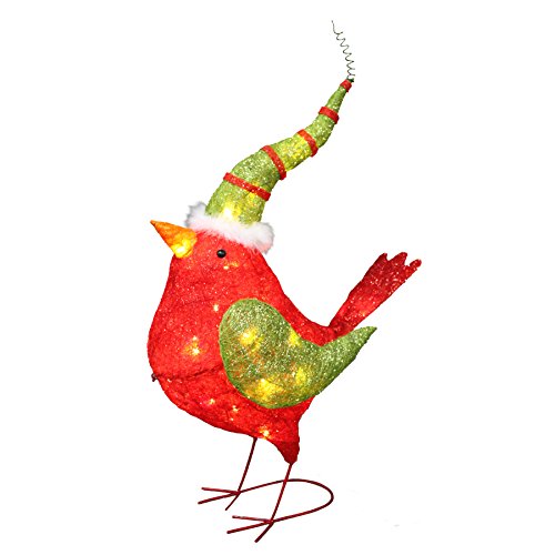 cardinal christmas decor outdoor Holiday Living 3 ft Cardinal Christmas Outdoor Decoration