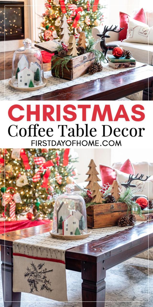 christmas decor coffee table How to Style the Best Christmas Coffee Table Decor Christmas coffee