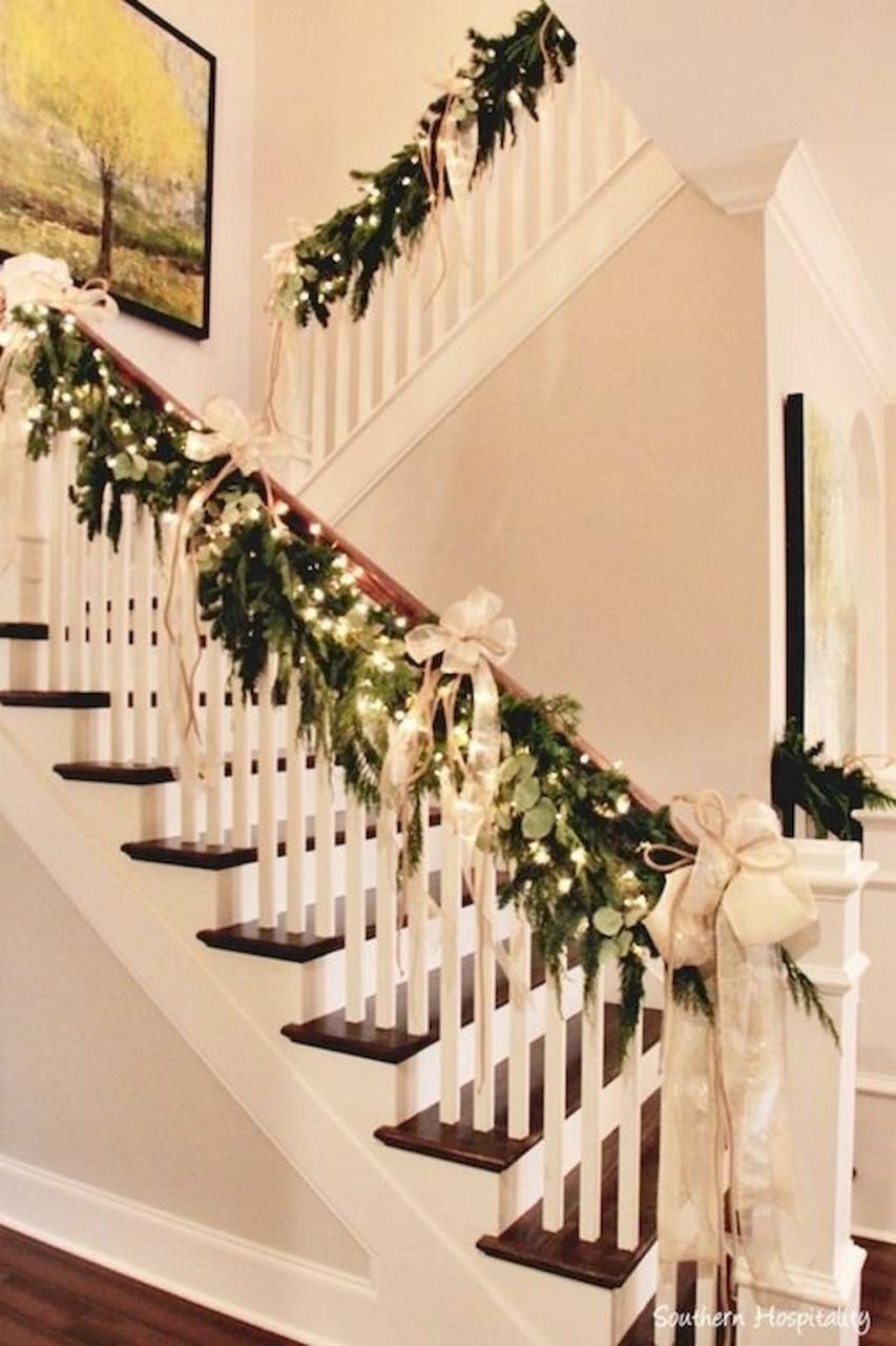 christmas decorations for indoor railings 4 Ways to Decorate for Christmas on a Budget living after midnite