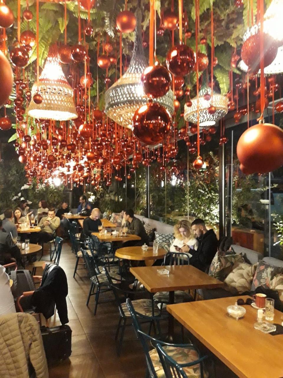 christmas decor for bar Christmas decoration coffe bar restaurant by stinteriordesign.gr Cozy