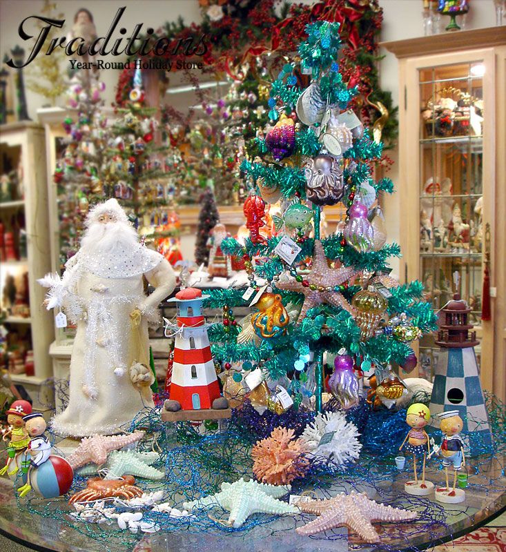 christmas decor by seascape Sea Themed Ornaments and Home Decor Coastal christmas decor