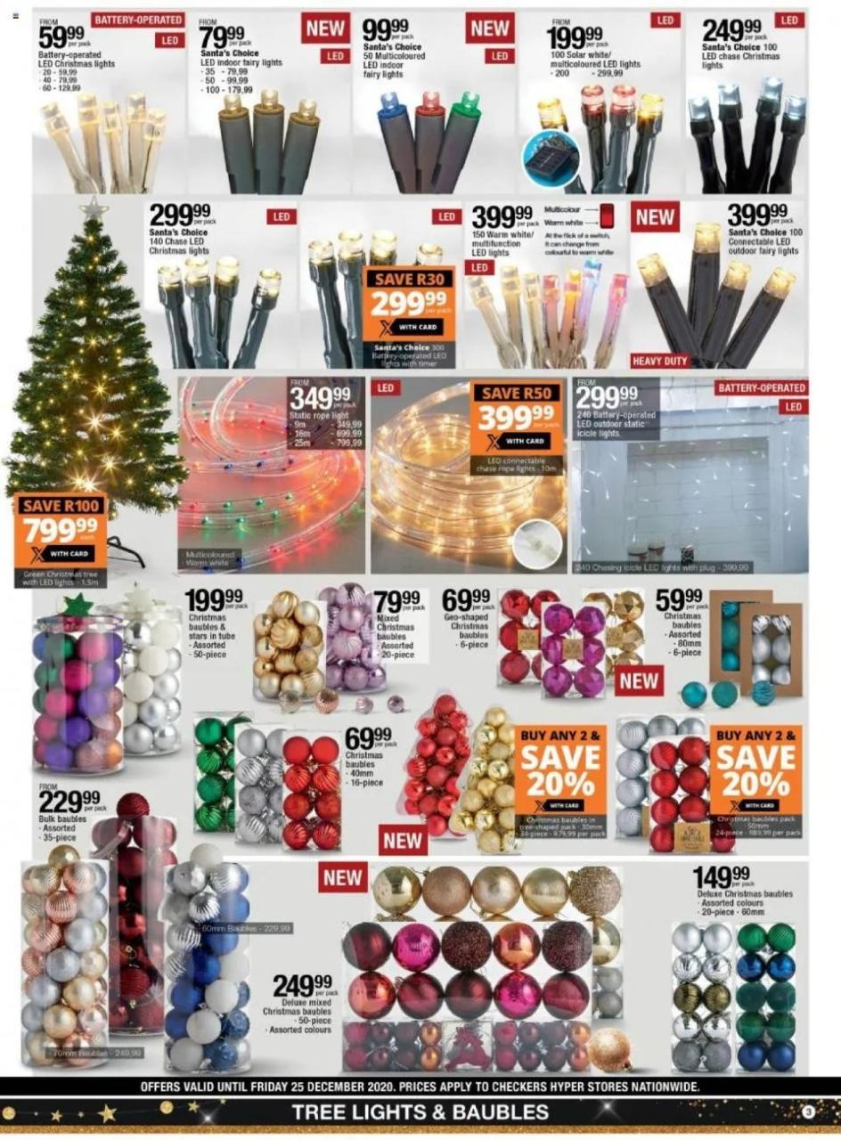 christmas decorations checkers sale Checkers Specials Hyper Christmas Checkers Catalogue Christmas