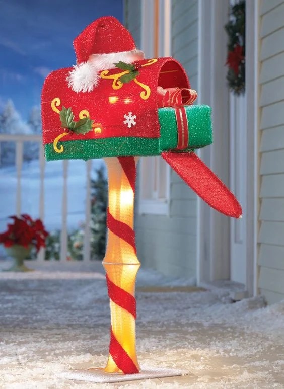 christmas mail box decor 30 Christmas Mailbox Decoration Ideas Nikki's Plate