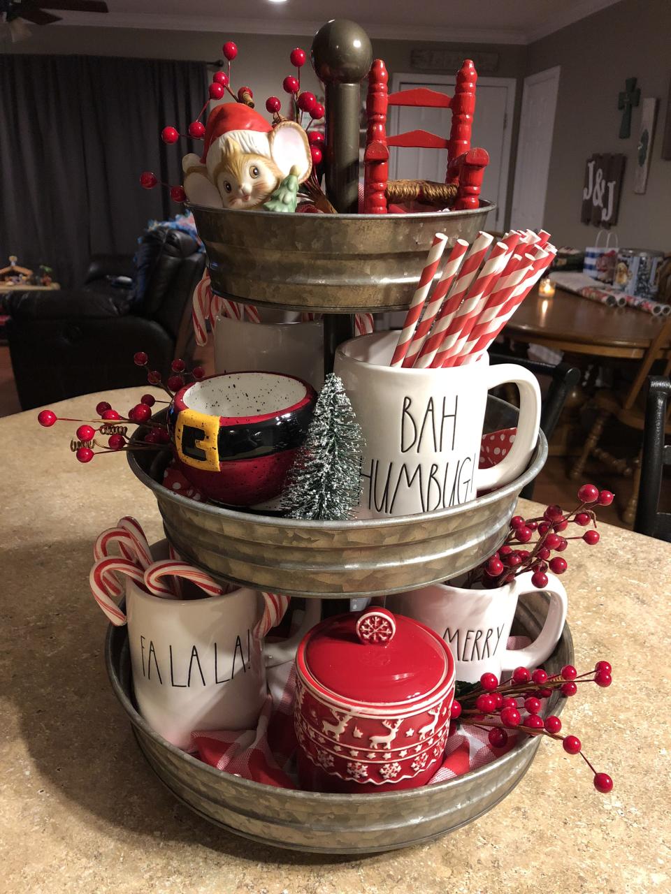 3 tier tray christmas decor ideas Christmas 3 Tier Tray Tiered tray, Pinterest projects, Bowl