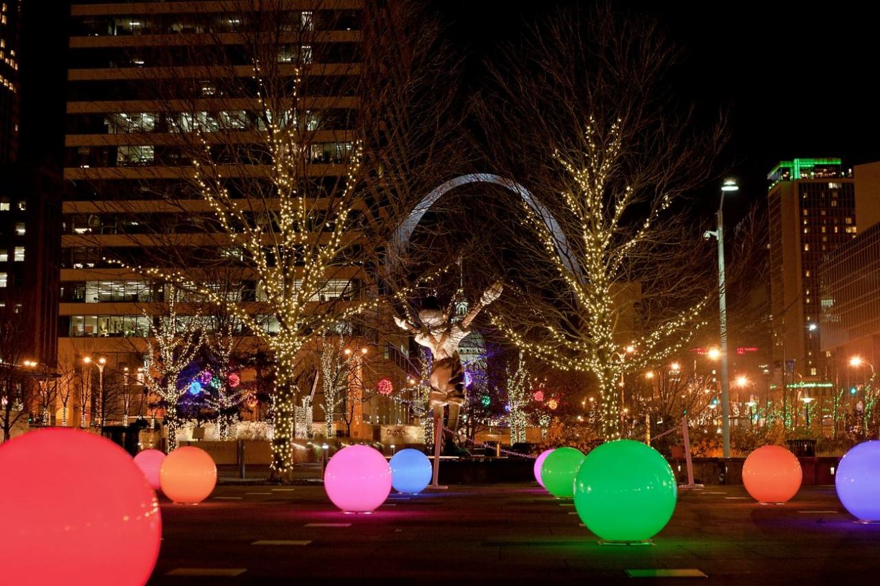 christmas decorations events near me A Citygarden Christmas in St. Louis Free Background Holiday lights