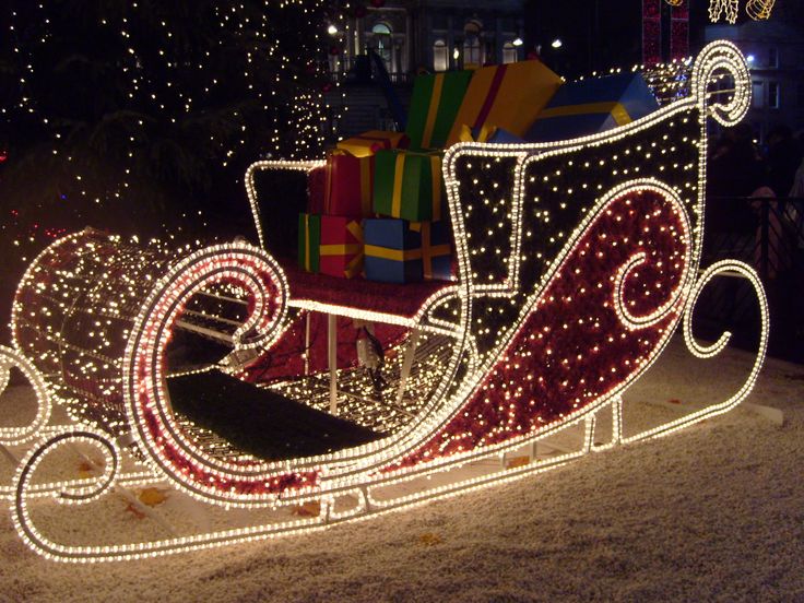 christmas sled decor outdoor Christmas_Sleigh Outdoor christmas decorations, Christmas sleigh