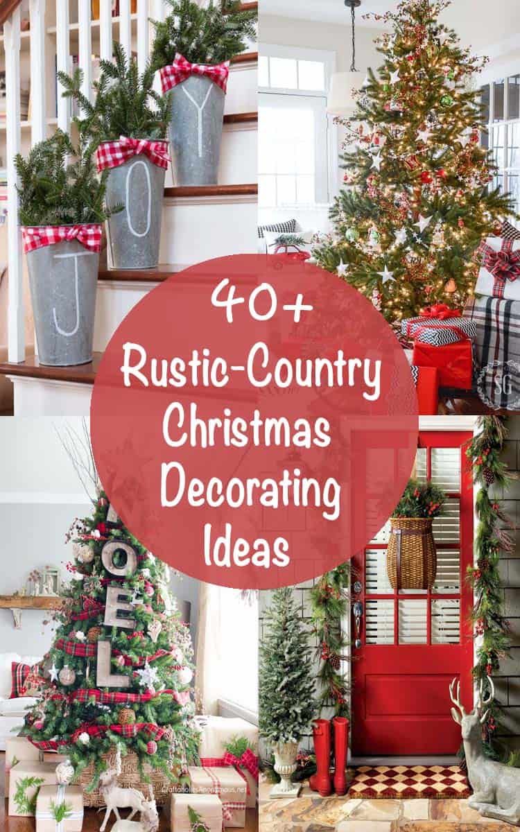 country christmas outdoor decor 40+ Fabulous RusticCountry Christmas Decorating Ideas Country