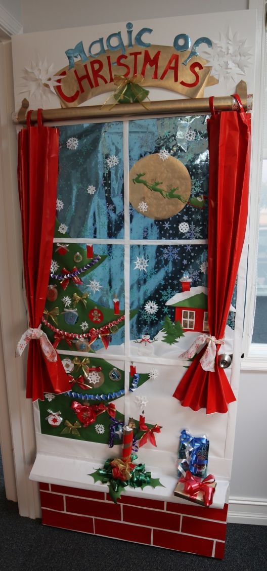 christmas decorating contest themes Holiday Door Decoration Contest 1st Place Accounting Departme