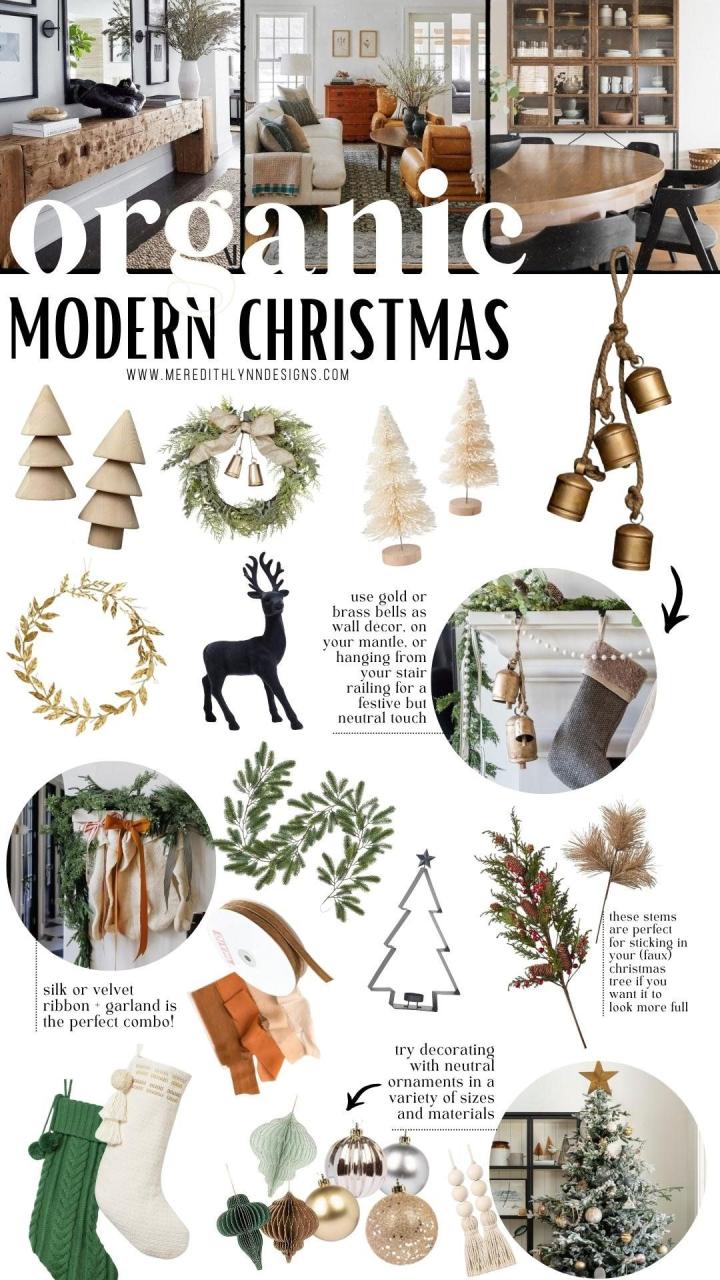 organic modern christmas decor Organic Modern Christmas Decor MEREDITH LYNN DESIGNS