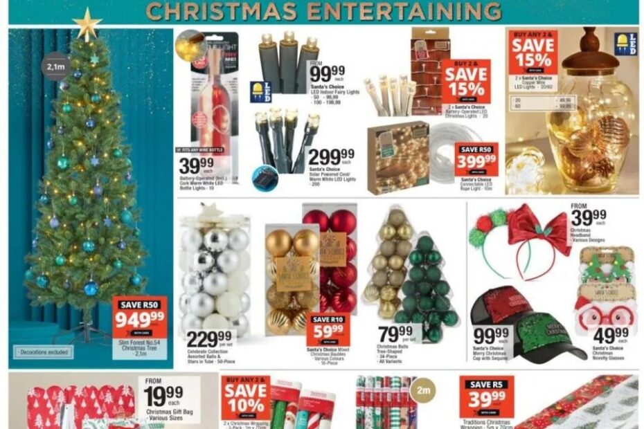 christmas decorations checkers sale Checkers Specials Ultimate Christmas Checklist Checkers Catalogue