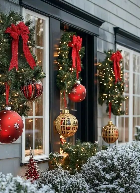 christmas decoration ideas out of wood 30+ Genius Christmas Front Porch Decorating Ideas Outside christmas