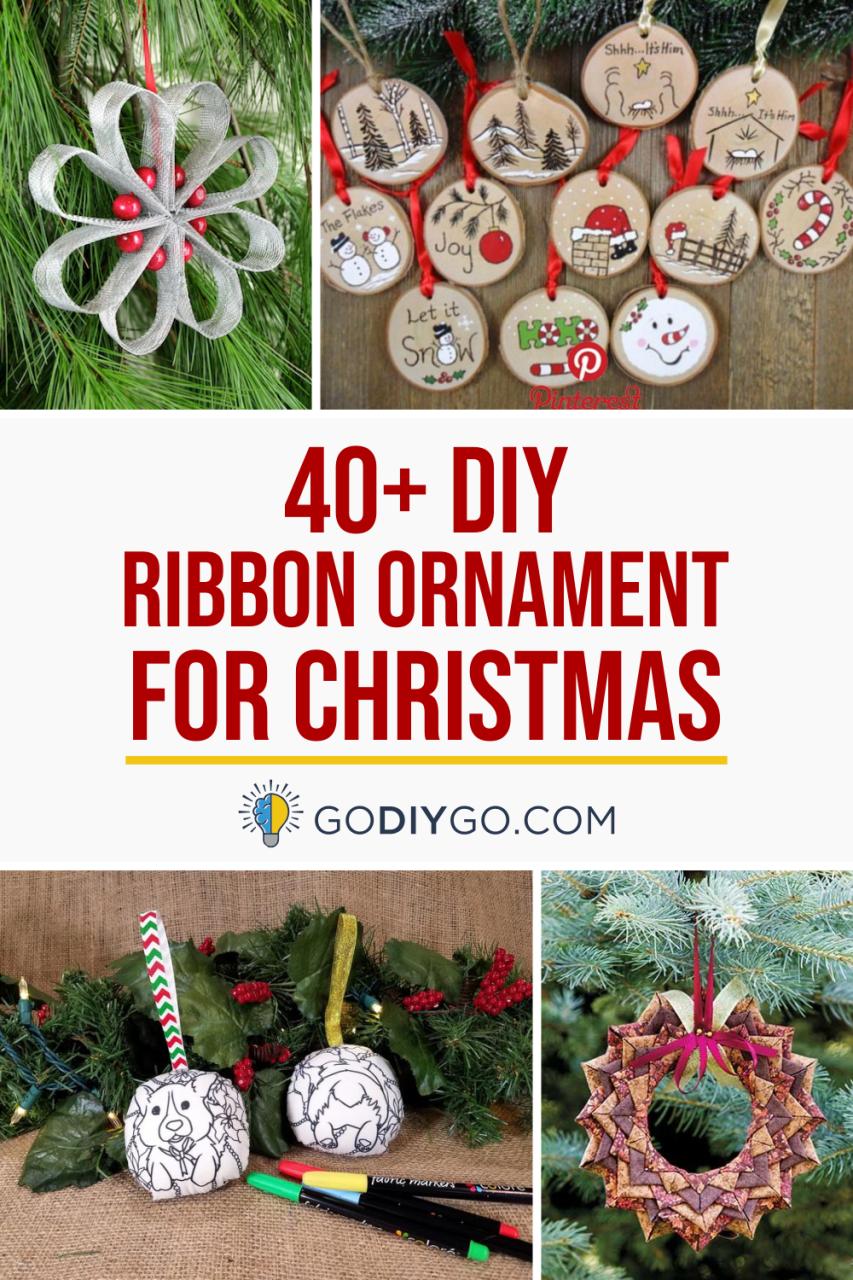 how to make ribbon for christmas decor 45 DIY Ribbon Ornament for Christmas