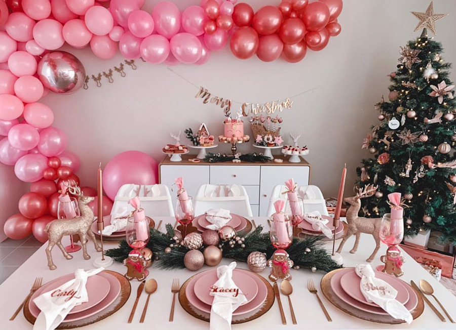 light pink christmas decor I'm Dreaming Of A Pink Christmas! B. Lovely Events Rose gold