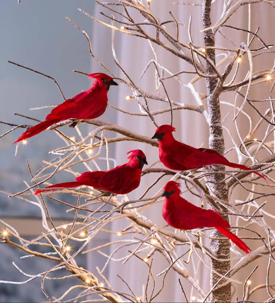 cardinal christmas decor outdoor Vibrant red birds bring your holiday display to life. Our ClipOn