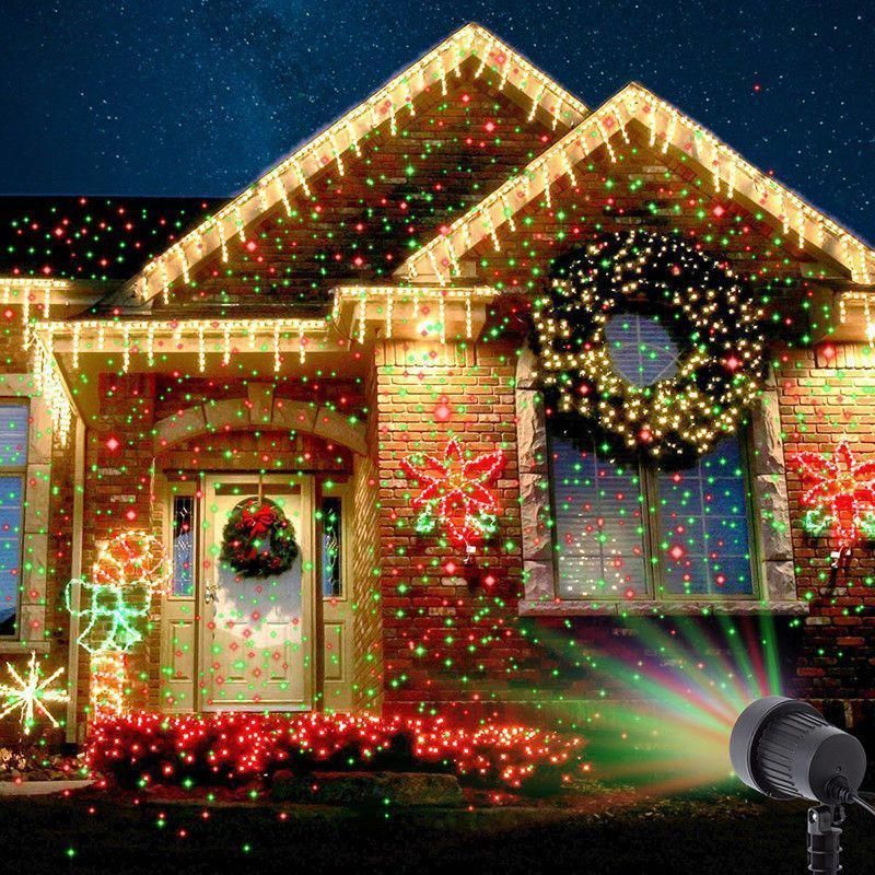 christmas decorations outdoor projection Christmas Laser Fairy Light Projection Outdoor Laser Projector Light