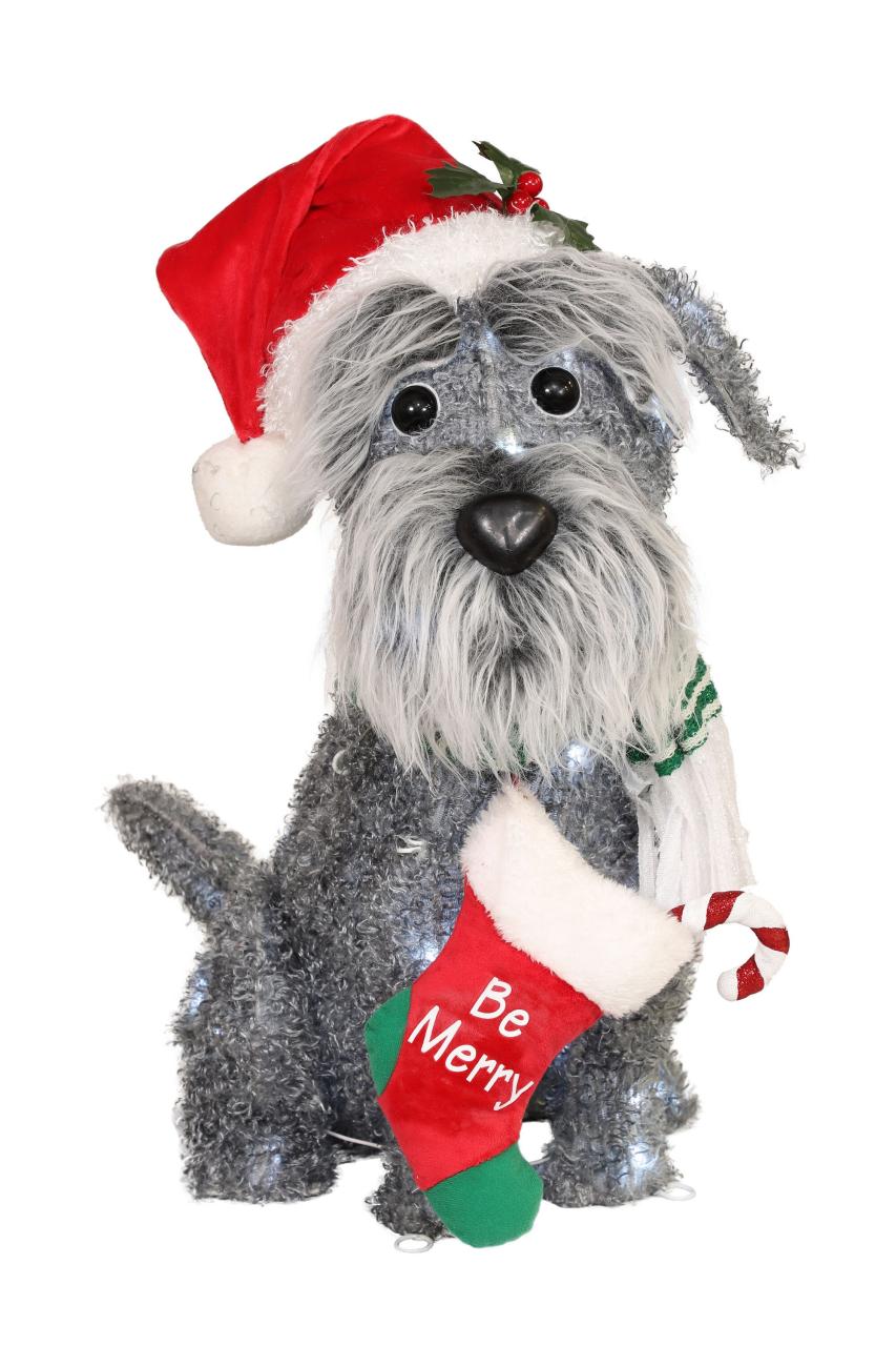 lowes dog christmas decor LED Dog Outdoor Christmas Decorations at