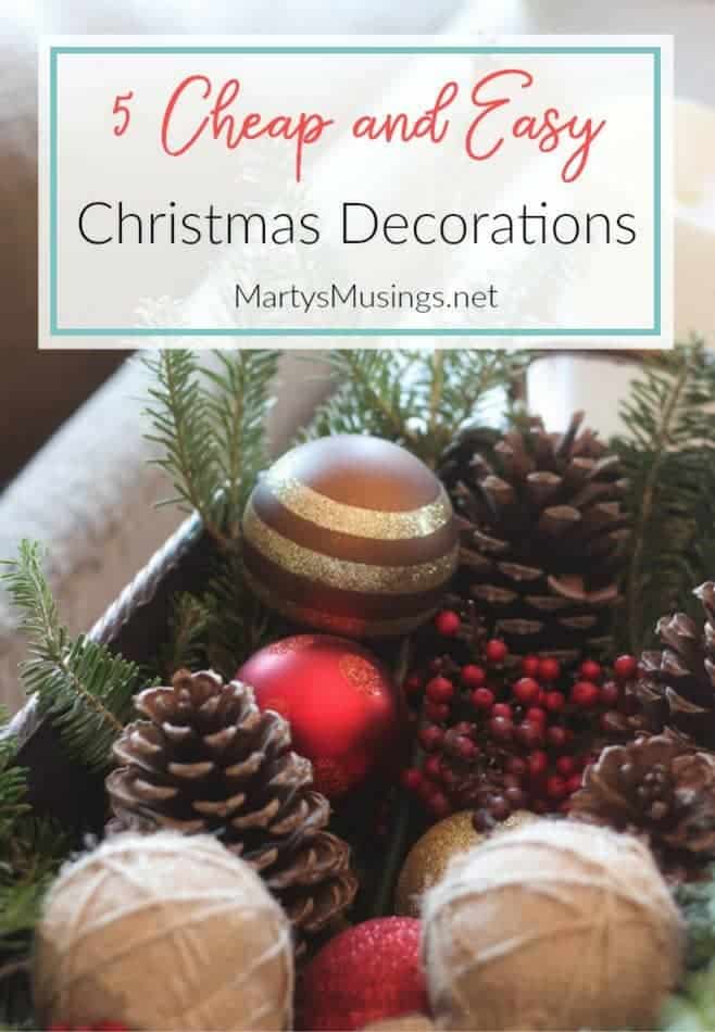 christmas decoration ideas cheap 5 Cheap Christmas Decorations for a Simple Authentic Home