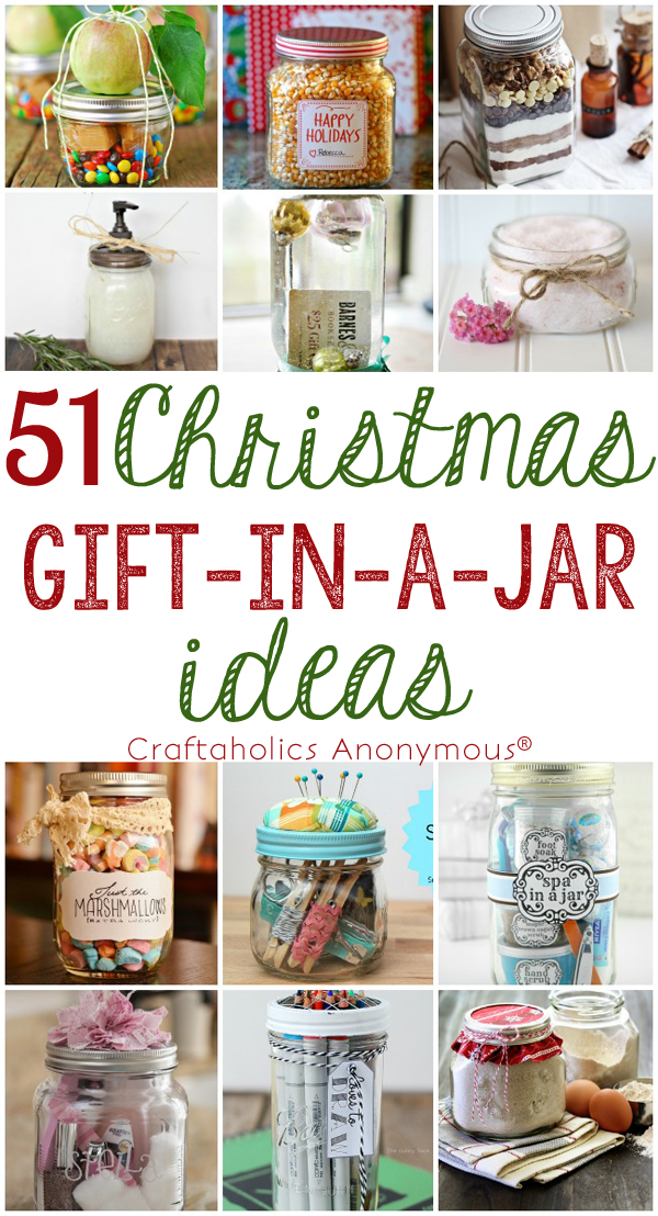 decorating christmas jars ideas Craftaholics Anonymous® 51 Christmas Gift in a Jar Ideas