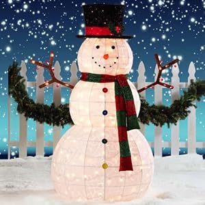 amazon christmas decorations indoor outdoor Giant Snowman LED Christmas Decoration for Indoor/Outdoor