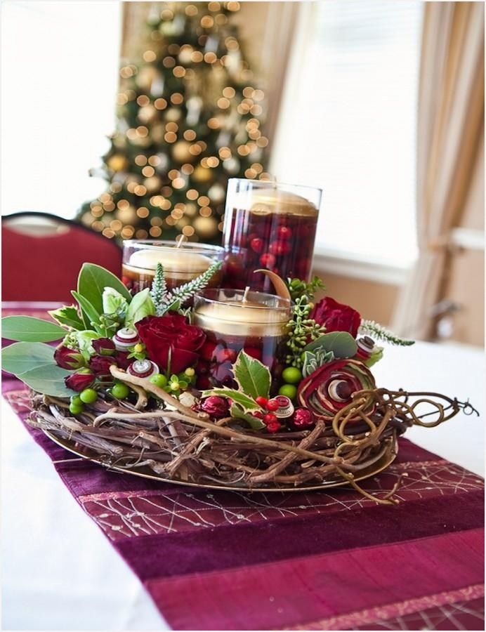 xmas decor table ideas 41 Elegant Christmas Centerpieces Ideas Christmas centerpieces