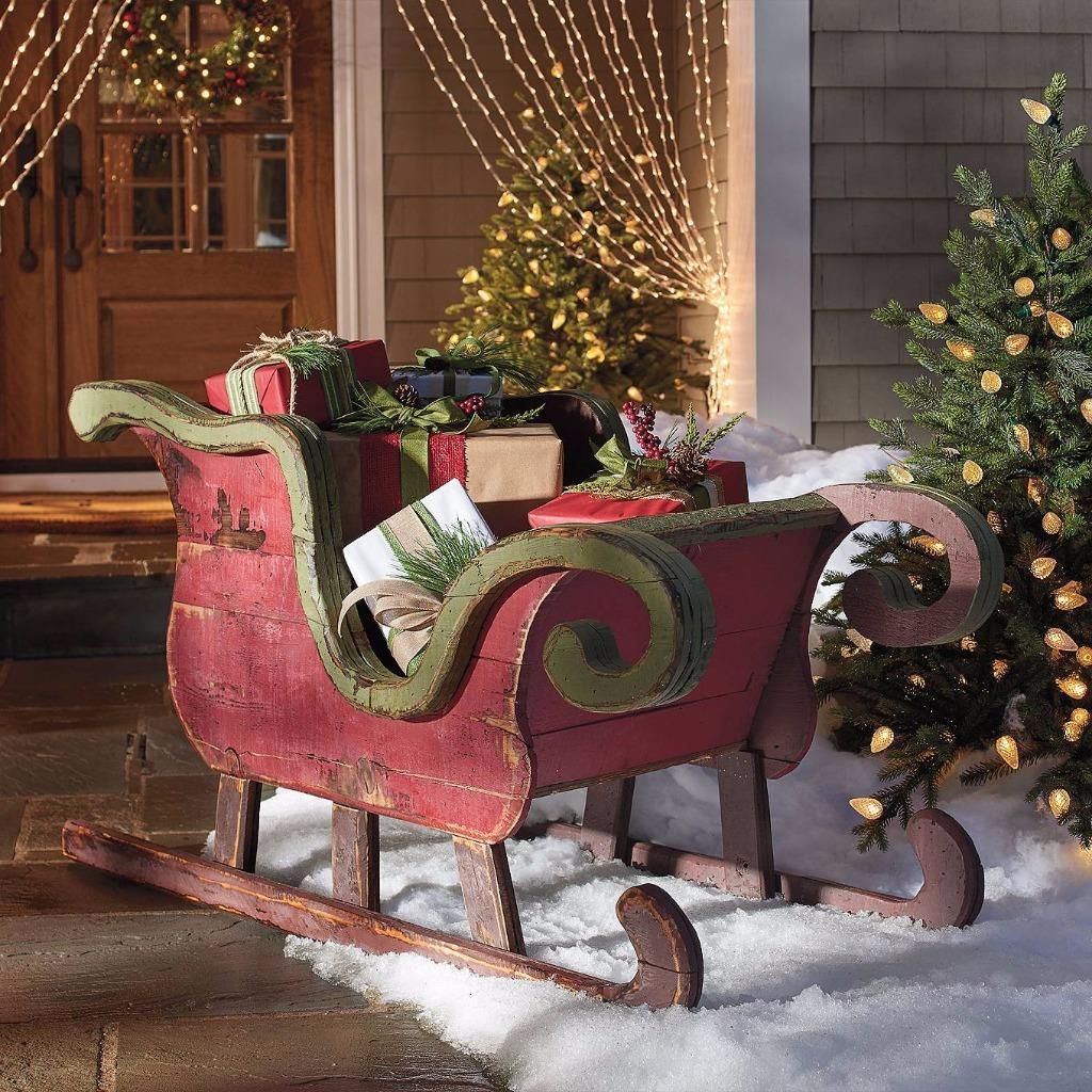 christmas decorations outdoor sleigh 20+ Christmas Sleigh Decoration Outdoor The Urban Decor