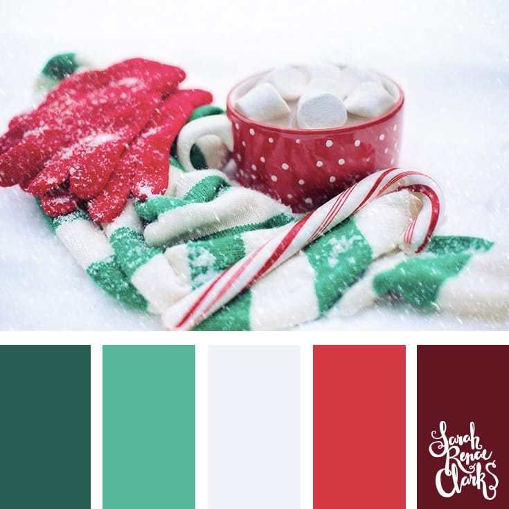 christmas decor colour schemes 25 Christmas Color Palettes Beautiful color schemes (mood boards