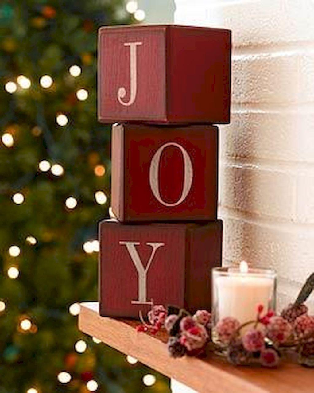 christmas decor wood blocks 25 DIY Crafts Wooden Christmas Ideas Wooden christmas crafts