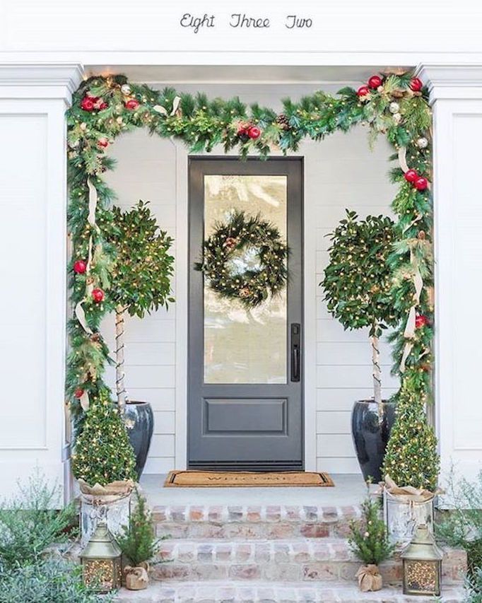 becki owens christmas decor Our Holiday Garland GuideBECKI OWENS Christmas door decorations