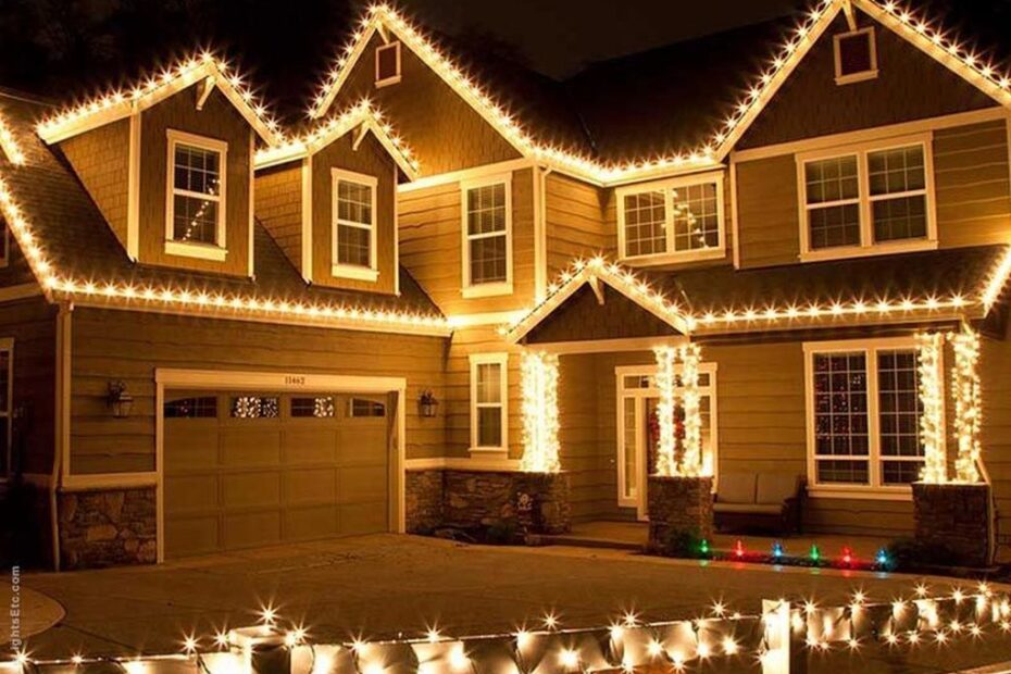 christmas decoration ideas lights 35 Stunning Christmas Lights Decor Ideas On House Exterior SearcHomee