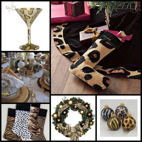 leopard print christmas decor 9 Best Leopard Print Christmas! ideas christmas, christmas