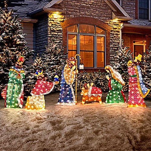 religious christmas decorations outdoor Stunning Outdoor Lighted Christmas Decorations It's Christmas Time