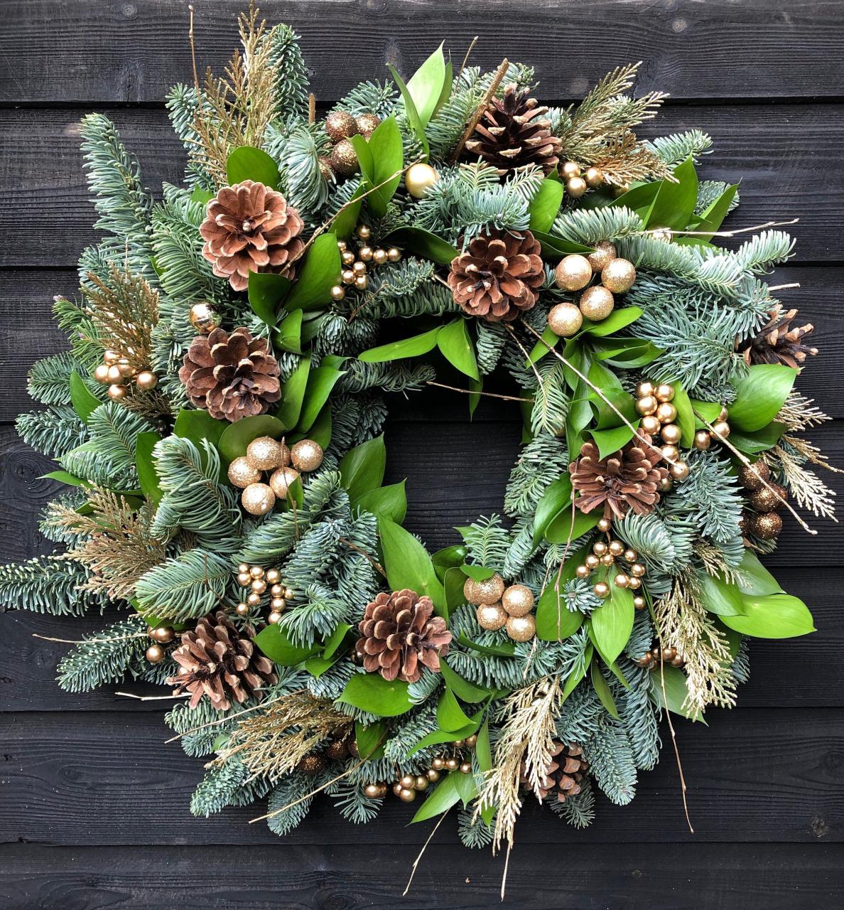 christmas decorations outdoor wreath Christmas Wreath Fresh Outdoor Christmas Wreath Natural Etsy