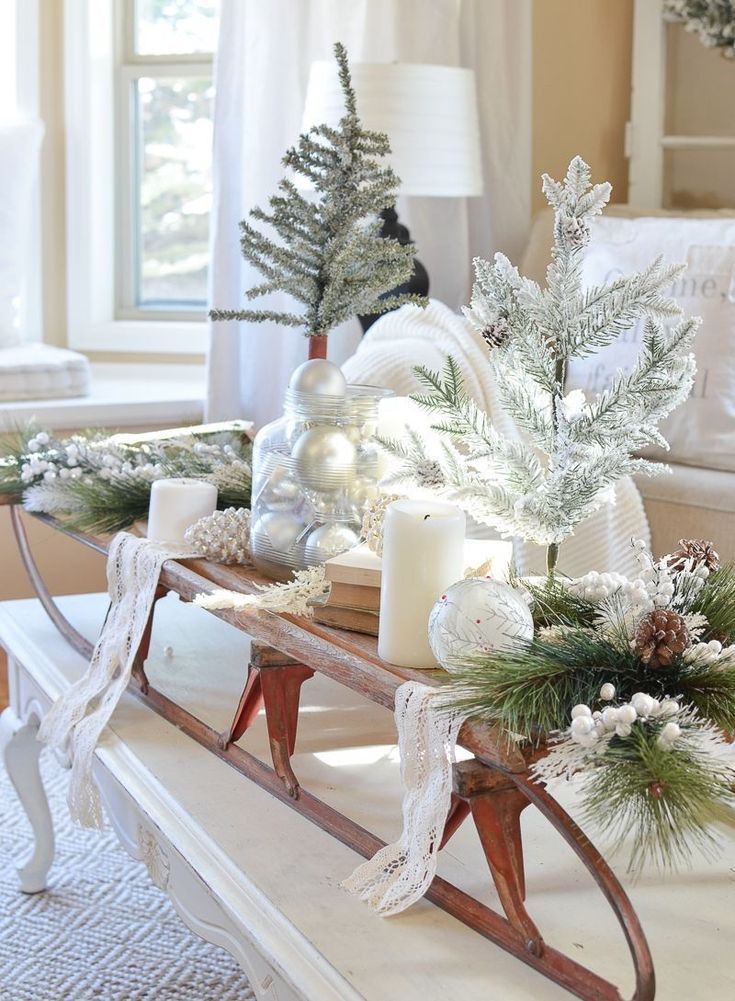 end table christmas decor ideas 49 How To Make Home Decor With Farmhouse Christmas Design Christmas