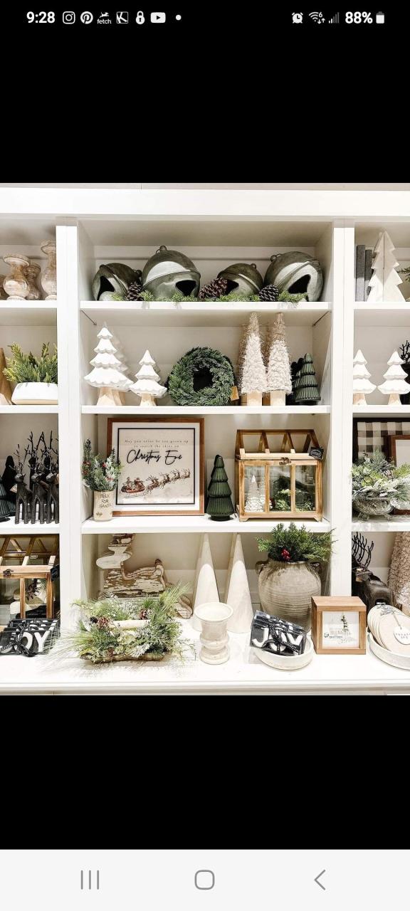 bookshelf christmas decor ideas Christmas Bookshelf Decor Ideas