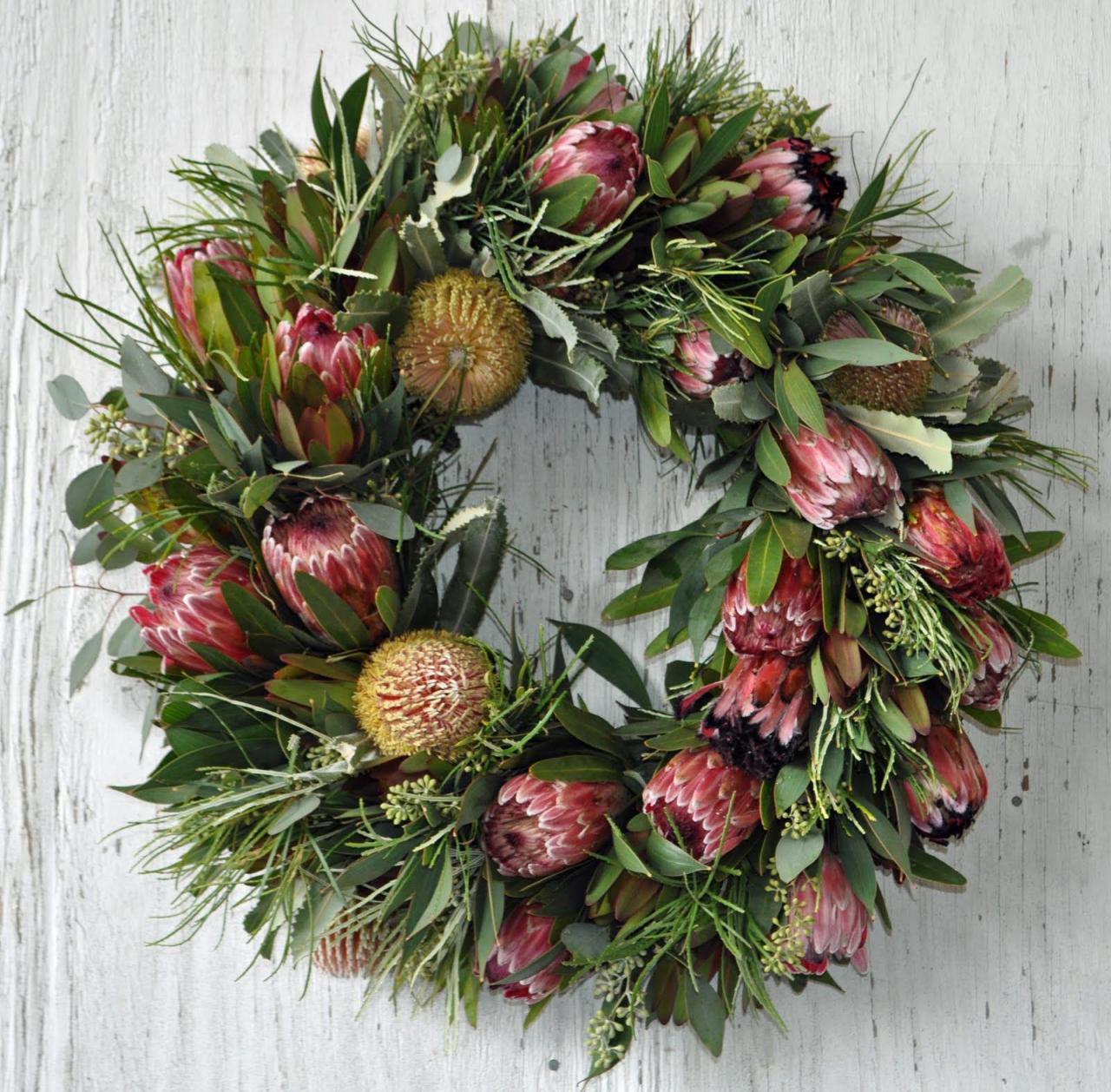 christmas decorations for sale australia A wreath made from beautiful native Australian flowers. Christmas