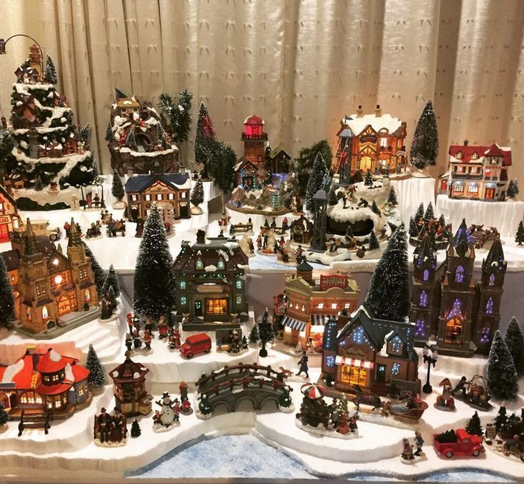 christmas house village decor 35 Stunning Christmas Village Display Ideas For Home Decoration