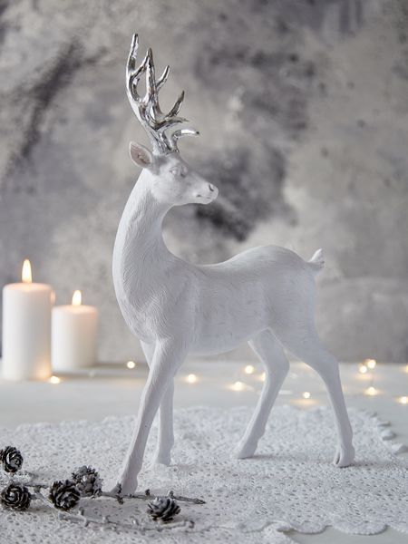 white deer decor for christmas 20+ White Deer Christmas Decor