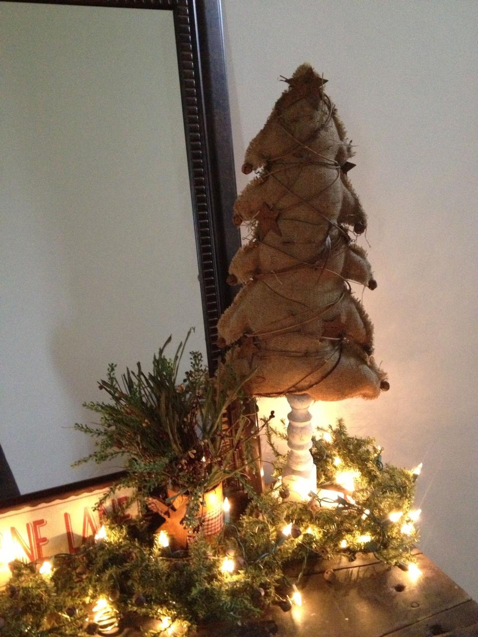 burlap christmas tree decor Burlap christmas tree! Burlap christmas tree, Burlap christmas