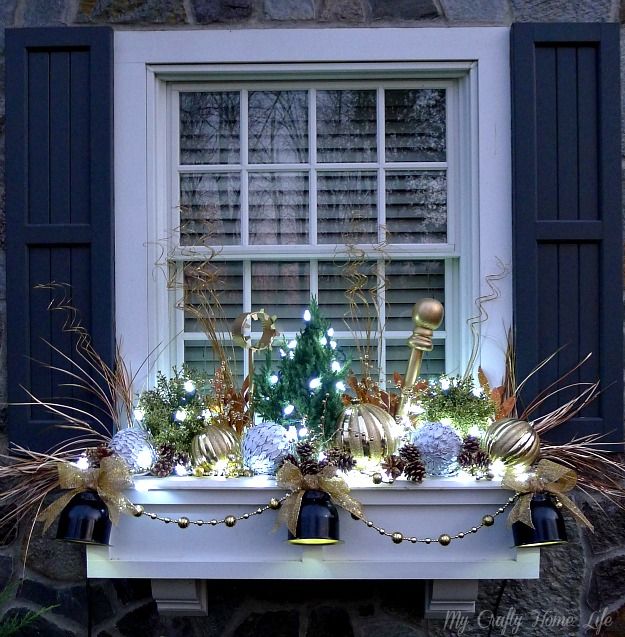 christmas decorating ideas for window boxes My Crafty Home Life Updating My Window Boxes....Part 2 Christmas