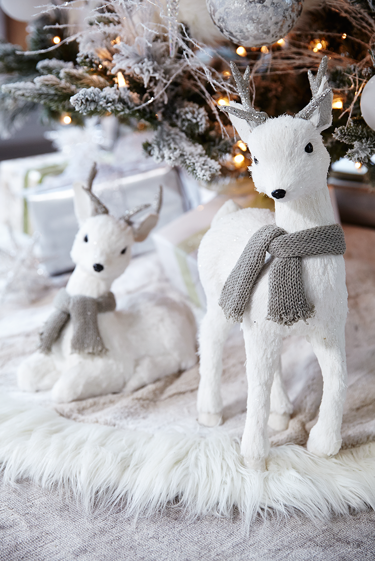 white deer decor for christmas 20+ White Deer Christmas Decor