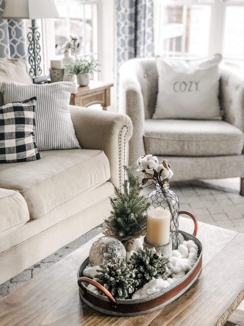 winter decor ideas after christmas Cozy Winter Living Room Decor! The perfect transition after Christmas